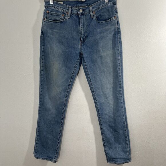 Levis‎ 511 Jeans Mens 34x34 Big E Blue Straight Stretch Denim Preppy Y2K - Picture 1 of 7